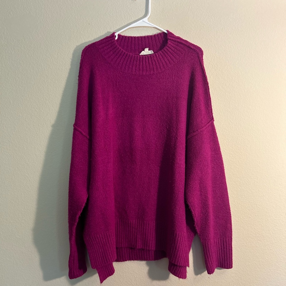 Eesome Fuchsia Knit Sweater